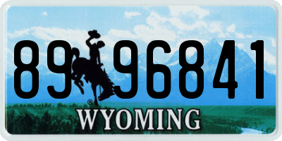 WY license plate 8996841