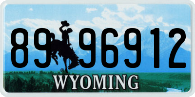 WY license plate 8996912