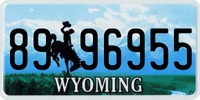WY license plate 8996955