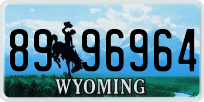 WY license plate 8996964