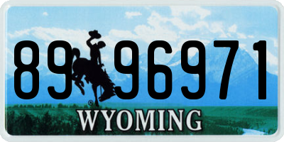 WY license plate 8996971