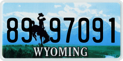 WY license plate 8997091