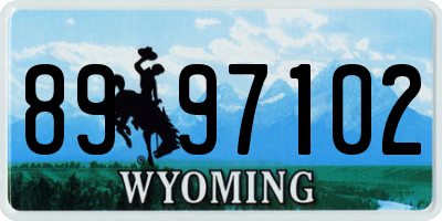 WY license plate 8997102