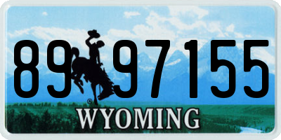 WY license plate 8997155