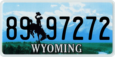 WY license plate 8997272