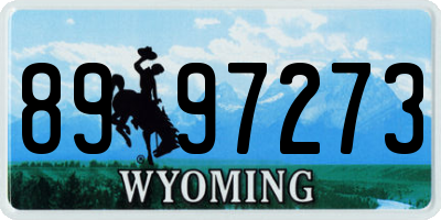 WY license plate 8997273