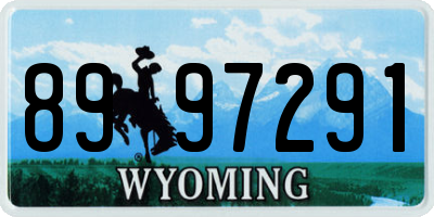 WY license plate 8997291