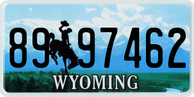 WY license plate 8997462