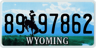 WY license plate 8997862
