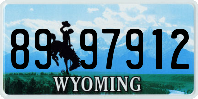 WY license plate 8997912