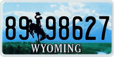 WY license plate 8998627