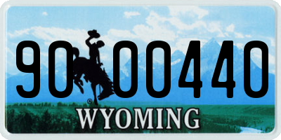 WY license plate 9000440