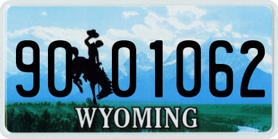 WY license plate 9001062