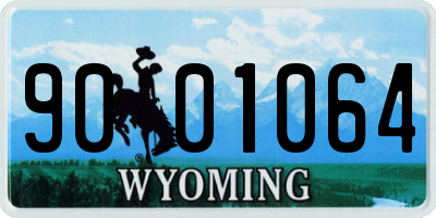 WY license plate 9001064