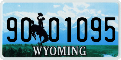 WY license plate 9001095