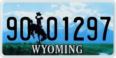WY license plate 9001297