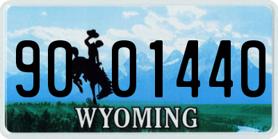 WY license plate 9001440
