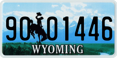 WY license plate 9001446