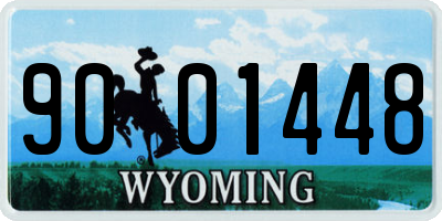 WY license plate 9001448