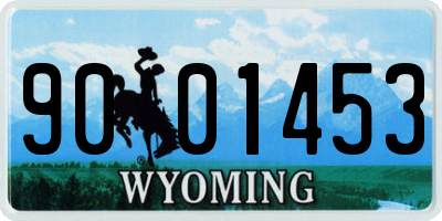 WY license plate 9001453