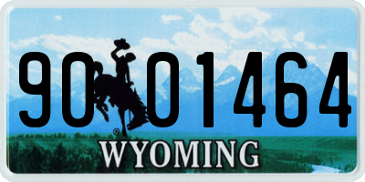WY license plate 9001464