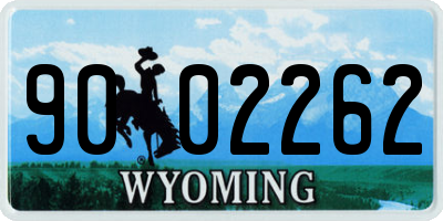 WY license plate 9002262