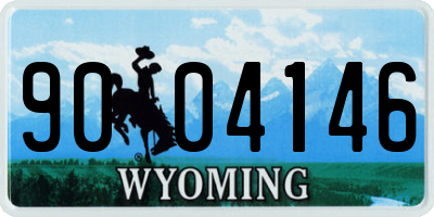 WY license plate 9004146