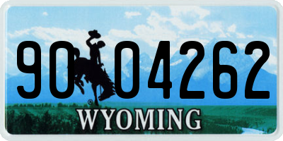 WY license plate 9004262