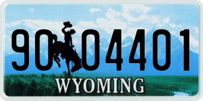 WY license plate 9004401