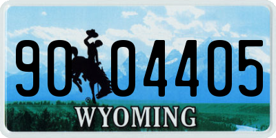 WY license plate 9004405
