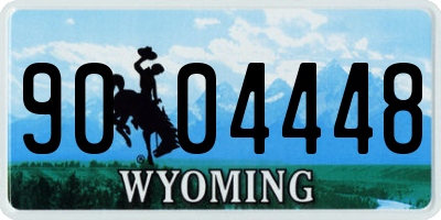 WY license plate 9004448