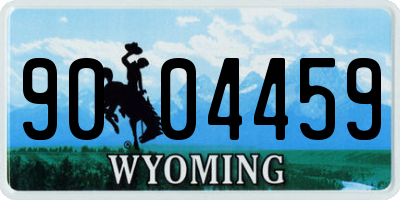 WY license plate 9004459