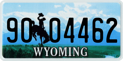 WY license plate 9004462