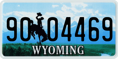 WY license plate 9004469