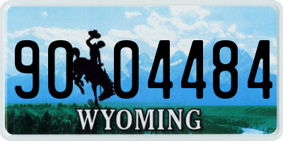 WY license plate 9004484