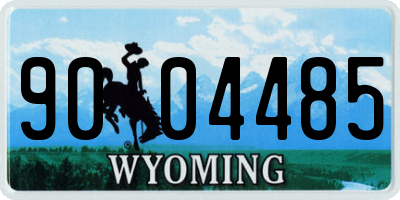WY license plate 9004485
