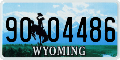 WY license plate 9004486