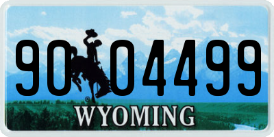 WY license plate 9004499
