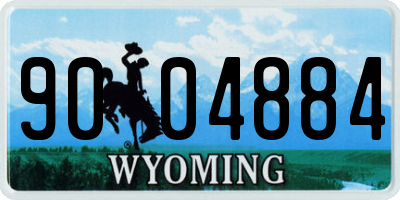 WY license plate 9004884