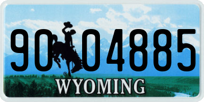 WY license plate 9004885