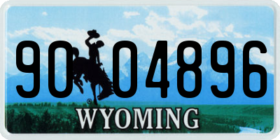 WY license plate 9004896
