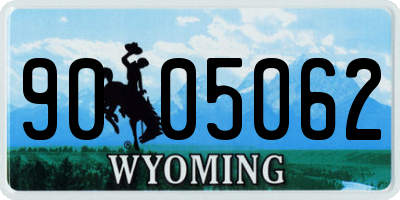 WY license plate 9005062