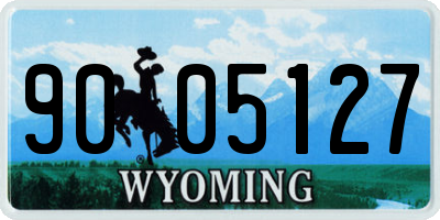 WY license plate 9005127