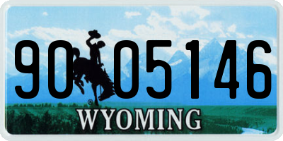 WY license plate 9005146