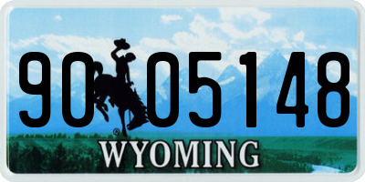WY license plate 9005148