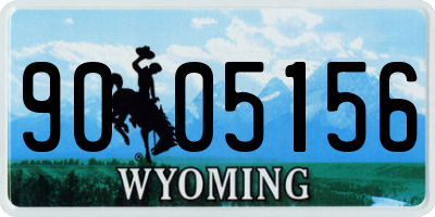 WY license plate 9005156