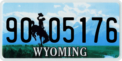 WY license plate 9005176