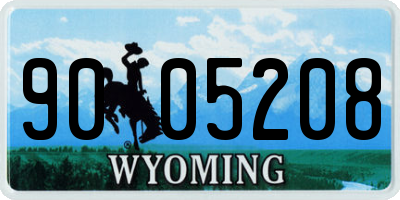 WY license plate 9005208