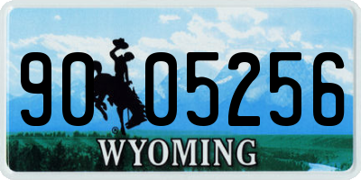 WY license plate 9005256