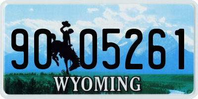 WY license plate 9005261